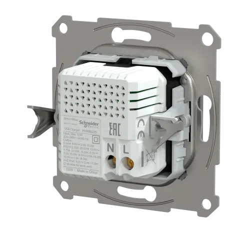 USB розетка тип А+С, 21 Вт, антрацит, EPH2700571 Schneider Electric Asfora