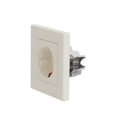 Розетка с заземлением, кремовый, EPH2900123 Schneider Asfora