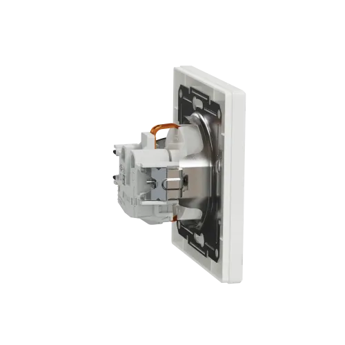 Розетка с заземлением и защитными шторками, белый, EPH2900221 Schneider Asfora