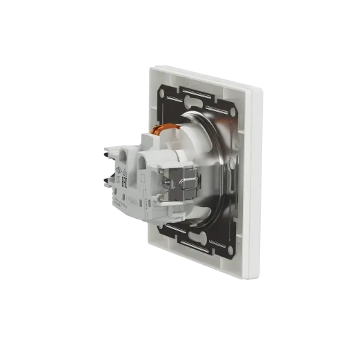 Розетка с заземлением и защитными шторками, белый, EPH2900221 Schneider Asfora