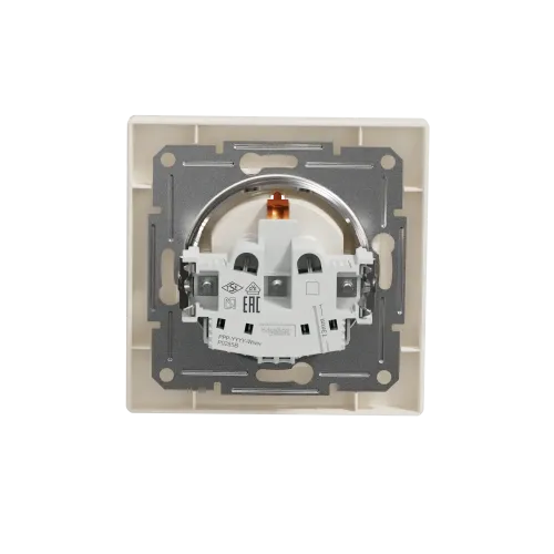 Розетка с заземлением и защитными шторками, кремовый, EPH2900223 Schneider Asfora
