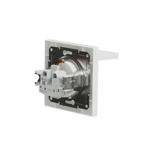 Розетка с заземлением и крышкой, белый, EPH3100121 Schneider Asfora