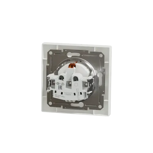 Розетка с заземлением и крышкой, белый, EPH3100121 Schneider Asfora