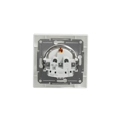 Розетка с заземлением и крышкой, белый, EPH3100121 Schneider Asfora