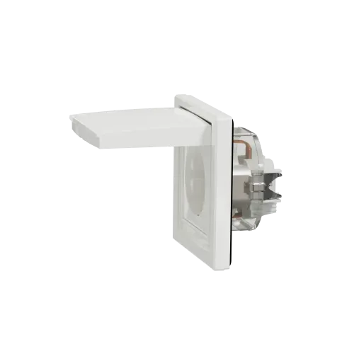 Розетка вологозахищена IP44 із заземленням, білий, EPH3100321 Schneider Asfora