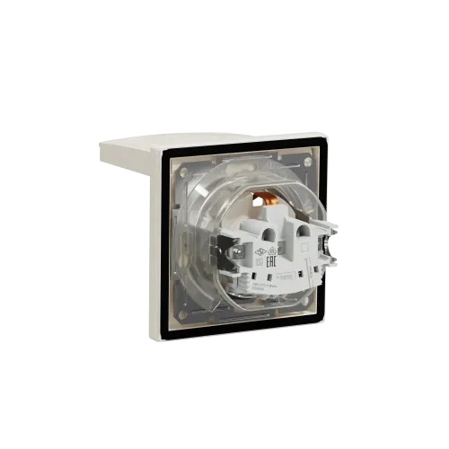 Розетка влагозащищенная IP44 с заземлением, кремовый, EPH3100323 Schneider Asfora