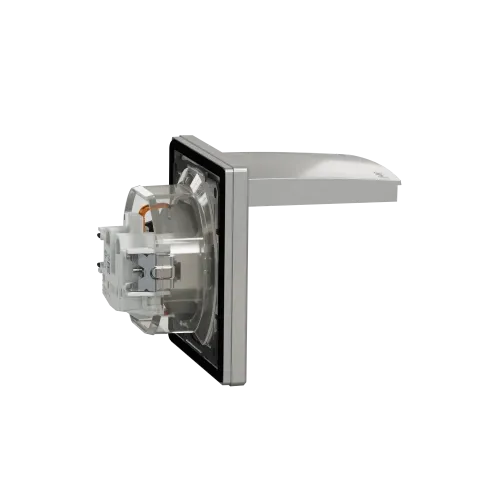 Розетка влагозащищенная IP44 с заземлением, алюминий, EPH3100361 Schneider Asfora