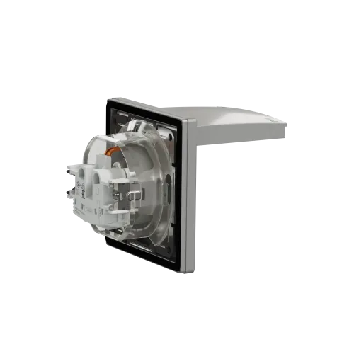 Розетка влагозащищенная IP44 с заземлением, алюминий, EPH3100361 Schneider Asfora