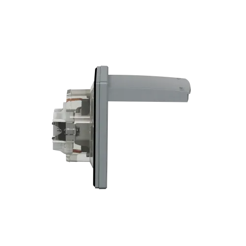 Розетка вологозахищена IP44 із заземленням, сталь, EPH3100362 Schneider Asfora