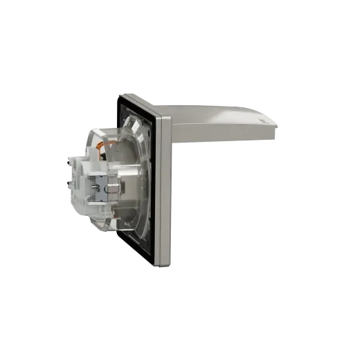 Розетка вологозахищена IP44 із заземленням, бронза, EPH3100369 Schneider Asfora