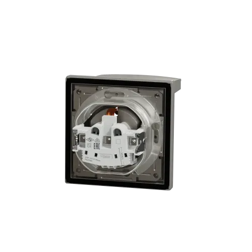 Розетка вологозахищена IP44 із заземленням, бронза, EPH3100369 Schneider Asfora