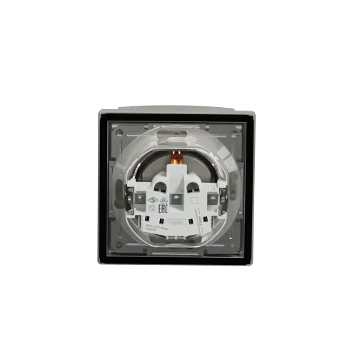 Розетка вологозахищена IP44 із заземленням, бронза, EPH3100369 Schneider Asfora