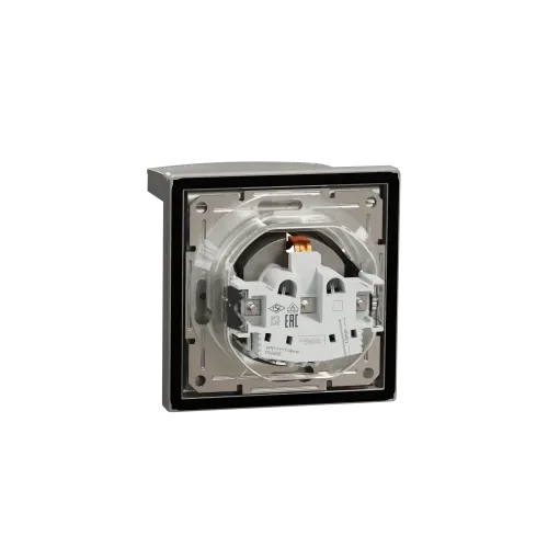 Розетка вологозахищена IP44 із заземленням, бронза, EPH3100369 Schneider Asfora