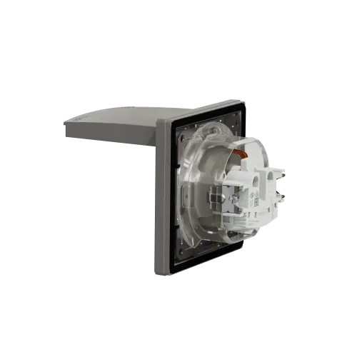 Розетка вологозахищена IP44 із заземленням, бронза, EPH3100369 Schneider Asfora