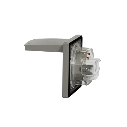 Розетка вологозахищена IP44 із заземленням, бронза, EPH3100369 Schneider Asfora