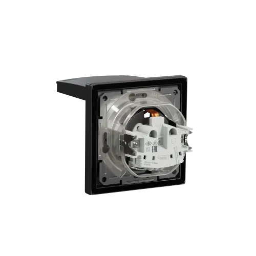Розетка влагозащищенная IP44 с заземлением, антрацит, EPH3100371 Schneider Asfora