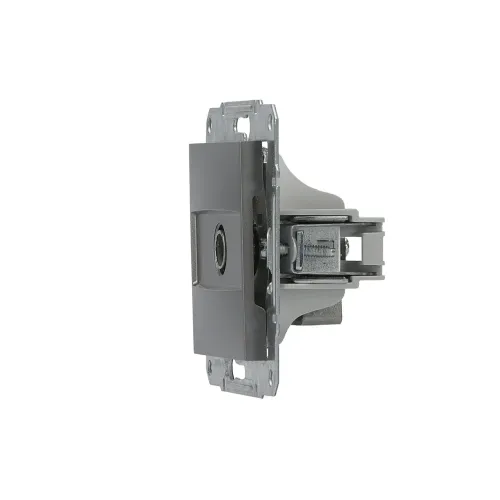 Розетка ТВ конечная, сталь, EPH3200162 Asfora Schneider