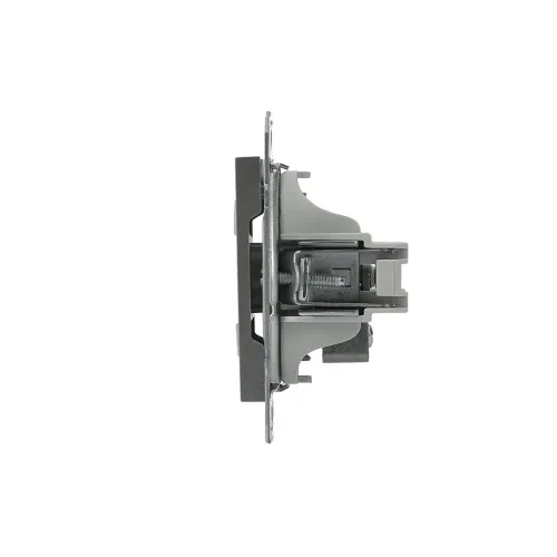 Розетка ТВ конечная, сталь, EPH3200162 Asfora Schneider