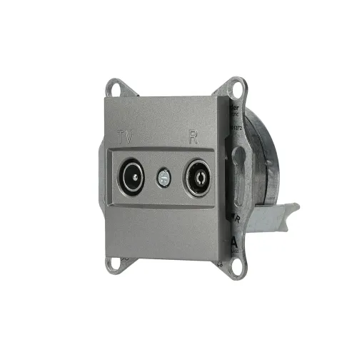 Розетка ТВ-R кінцева, сталь, EPH3300162 Asfora Schneider