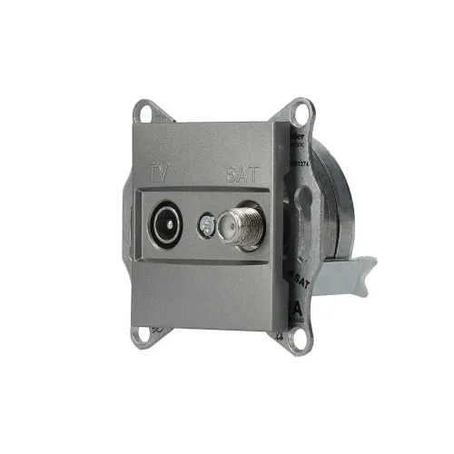 Розетка ТВ-SAT конечная, сталь, EPH3400162 Asfora Schneider