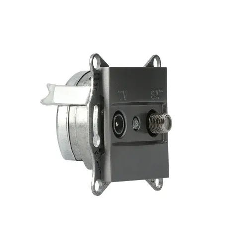 Розетка ТВ-SAT конечная, сталь, EPH3400162 Asfora Schneider