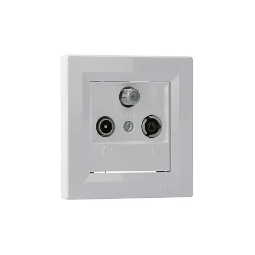 Розетка TV/R/SAT кінцева, білий, EPH3500121 Schneider Asfora