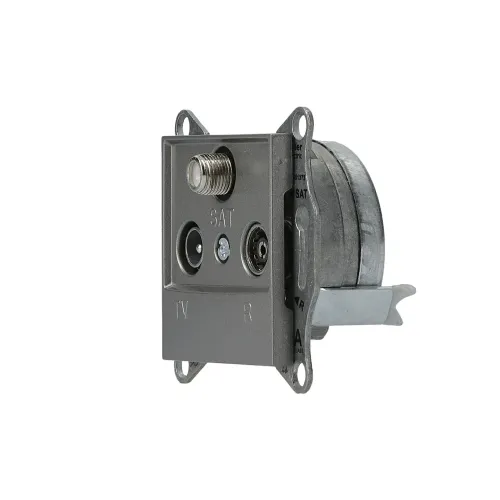 Розетка TV/R/SAT кінцева, сталь, EPH3500162 Asfora Schneider
