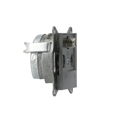 Розетка TV/R/SAT кінцева, сталь, EPH3500162 Asfora Schneider