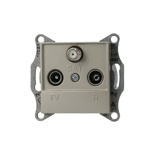 Розетка TV/R/SAT конечная, бронза, EPH3500169 Asfora Schneider