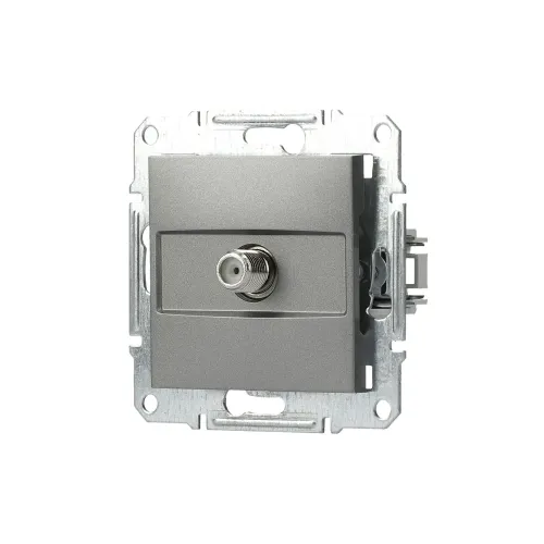 Розетка SAT кінцева, сталь, EPH3700162 Asfora Schneider