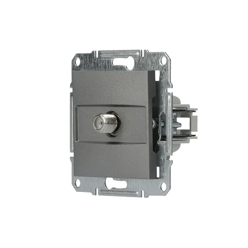 Розетка SAT кінцева, сталь, EPH3700162 Asfora Schneider