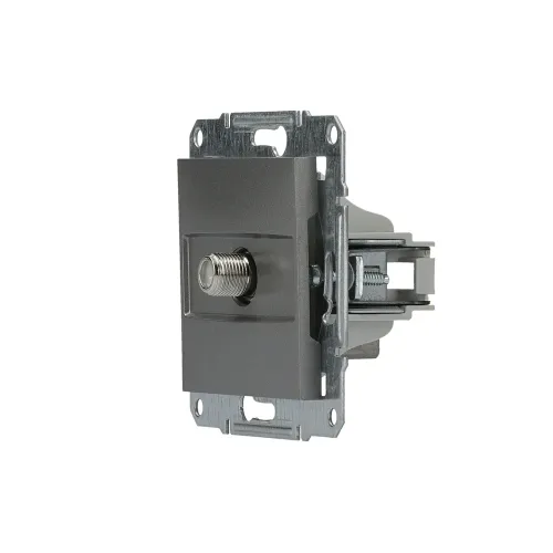 Розетка SAT кінцева, сталь, EPH3700162 Asfora Schneider