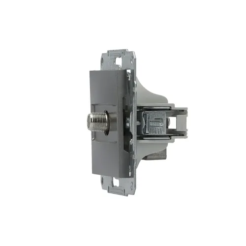 Розетка SAT кінцева, сталь, EPH3700162 Asfora Schneider