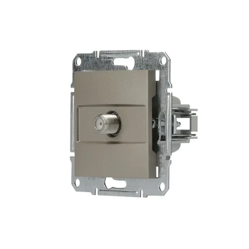 Розетка SAT кінцева, бронза, EPH3700169 Asfora Schneider