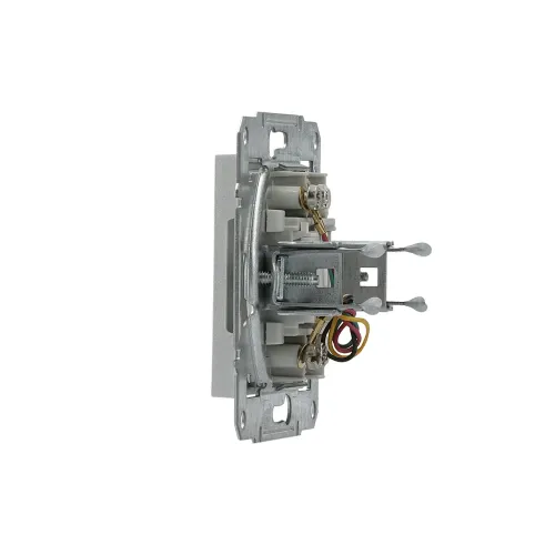 Розетка телефонная RJ-11, алюминий, EPH4100161 Asfora Schneider