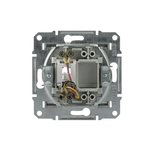 Розетка телефонная RJ-11, алюминий, EPH4100161 Asfora Schneider