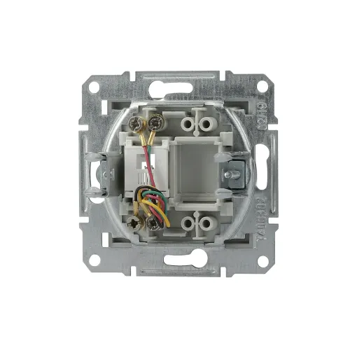 Розетка телефонная RJ-11, алюминий, EPH4100161 Asfora Schneider