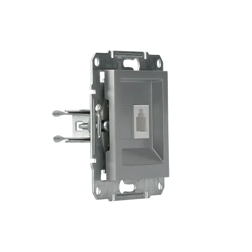 Розетка телефонная RJ-11, алюминий, EPH4100161 Asfora Schneider