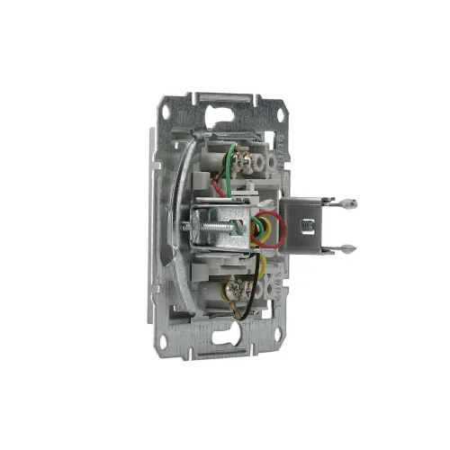 Розетка телефонна RJ-11, сталь, EPH4100162 Asfora Schneider