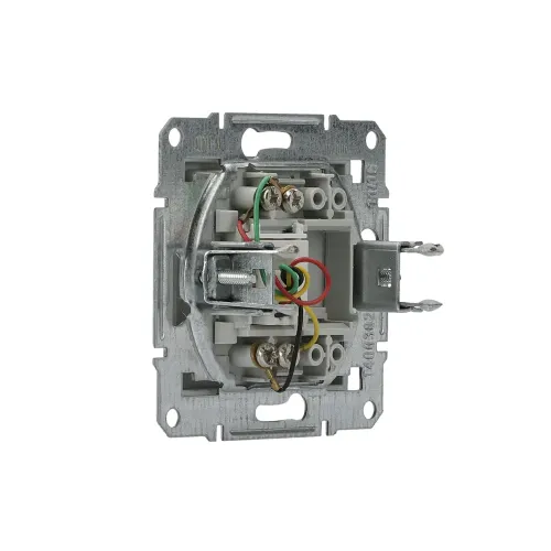 Розетка телефонна RJ-11, сталь, EPH4100162 Asfora Schneider