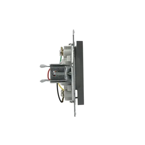 Розетка телефонна RJ-11, сталь, EPH4100162 Asfora Schneider