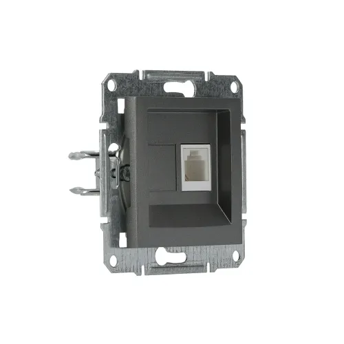 Розетка телефонна RJ-11, сталь, EPH4100162 Asfora Schneider