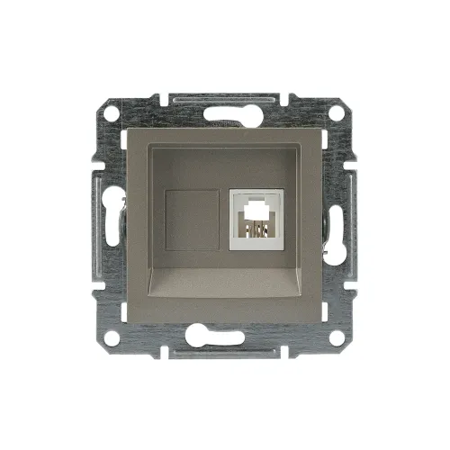 Розетка телефонная RJ-11, бронза, EPH4100169 Asfora Schneider