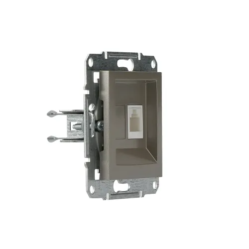 Розетка телефонная RJ-11, бронза, EPH4100169 Asfora Schneider