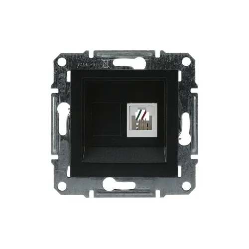 Розетка телефонная RJ-11, антрацит, EPH4100171 Asfora Schneider