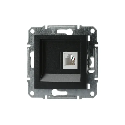 Розетка телефонная RJ-11, антрацит, EPH4100171 Asfora Schneider