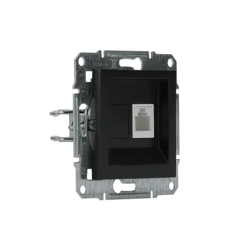 Розетка телефонная RJ-11, антрацит, EPH4100171 Asfora Schneider