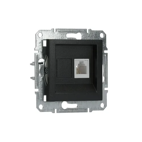 Розетка телефонная RJ-11, антрацит, EPH4100171 Asfora Schneider