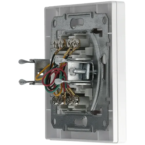 Розетка телефонная RJ11 двойная, белый, EPH4200121 Schneider Asfora