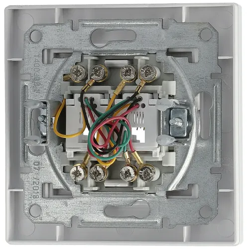 Розетка телефонная RJ11 двойная, белый, EPH4200121 Schneider Asfora